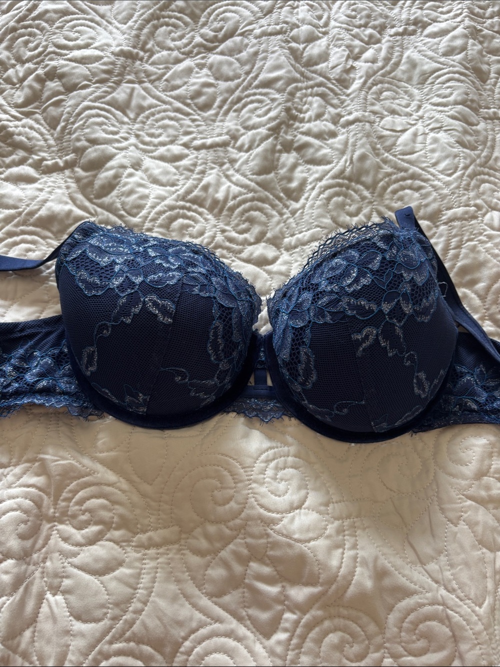La SENZA Navy Lace Underwire Bra